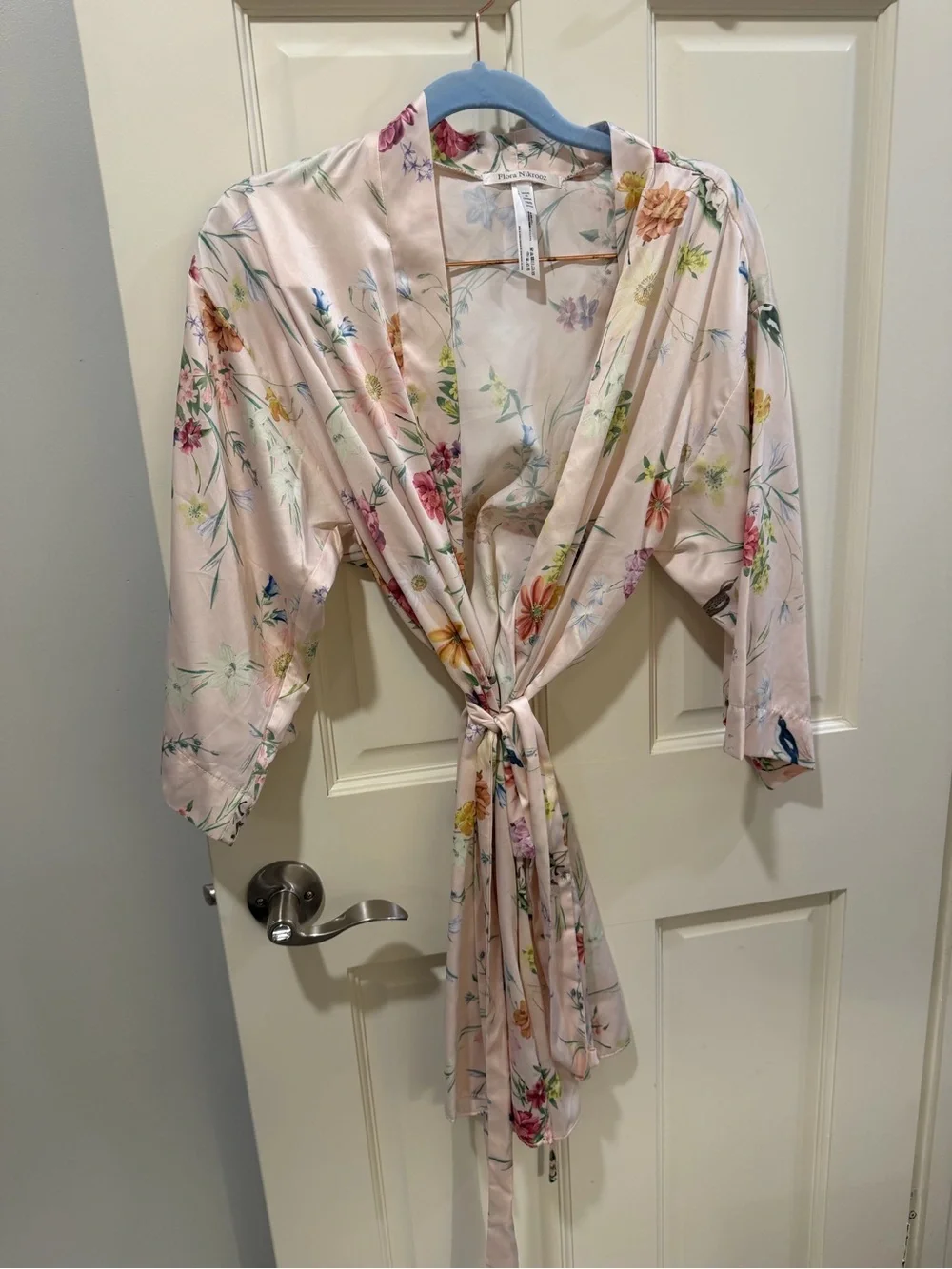 Flora Nikrooz Pink Floral Satin Robe